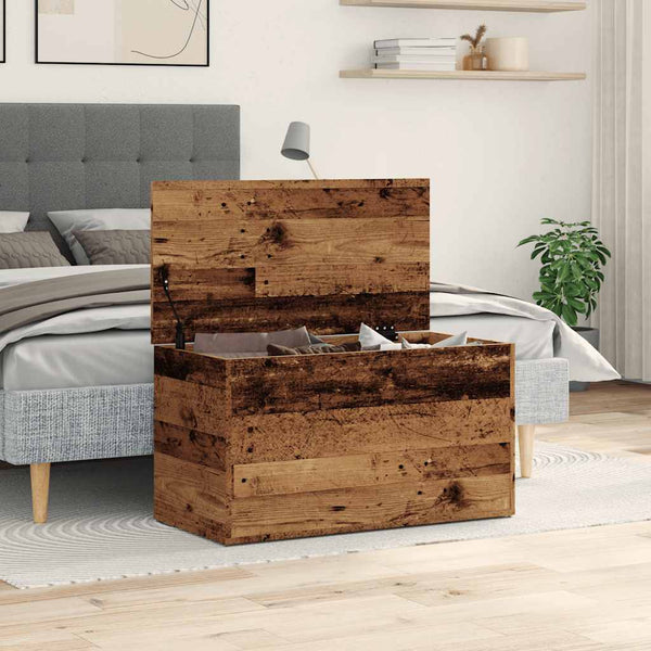 Säilytysarkku Cimbru 84x42x46cm (vanhaa puuta, puinen)