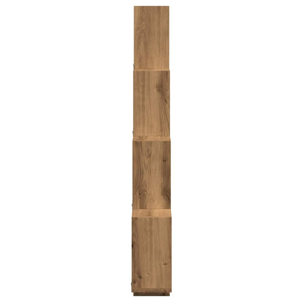 Kuutioseinähylly käsityöläinen tammi 90x15x119,5 cm lastulevy