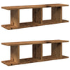 Seinähyllyt 2 kpl vanhaa puuta 75x18x20 cm tekninen puu
