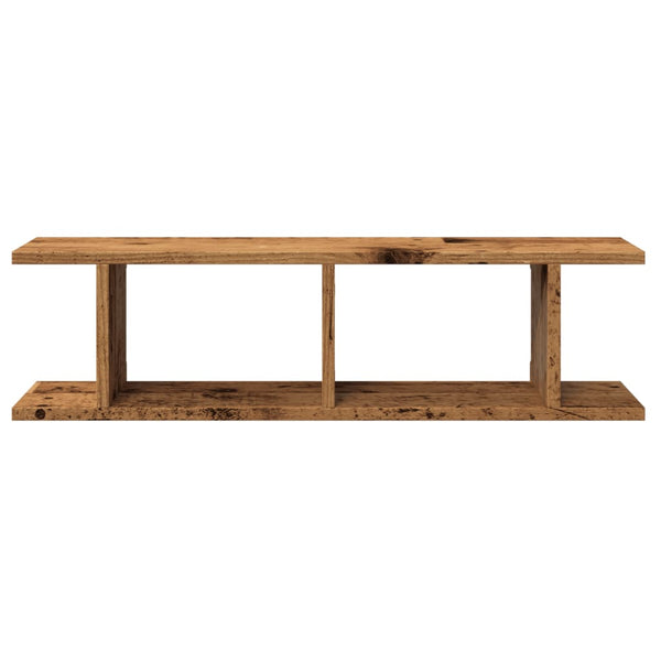 Seinähyllyt 2 kpl vanhaa puuta 75x18x20 cm tekninen puu