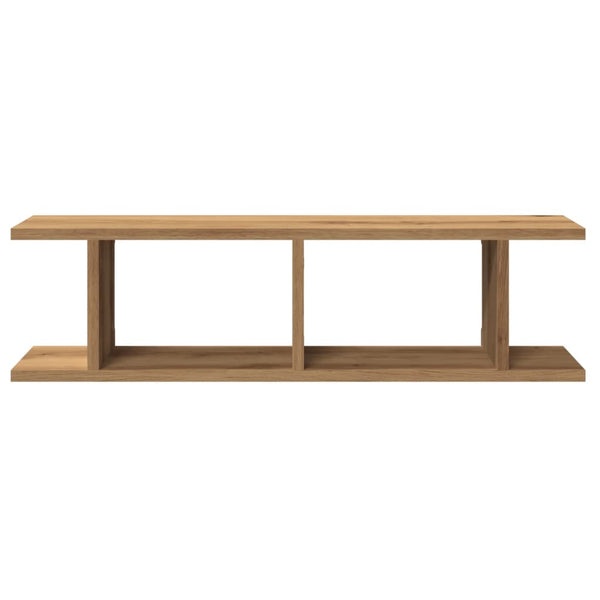 Seinähyllyt 2 kpl käsityöläinen tammi 75x18x20 cm tekninen puu