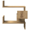 Seinäkulmahylly artisan oak Cessar 40x40x49,5cm (puinen)