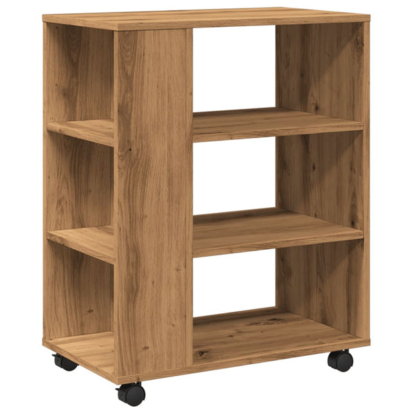 Kaappi pyörillä artesaani tammi 60x35x75 cm tekninen puu