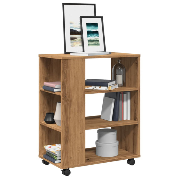 Kaappi pyörillä artesaani tammi 60x35x75 cm tekninen puu