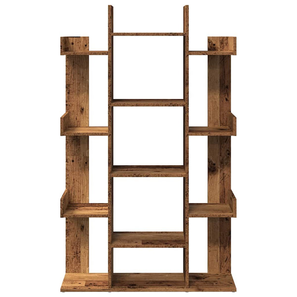 Kirjahylly vanhaa puuta 86x25,5x140 cm lastulevy