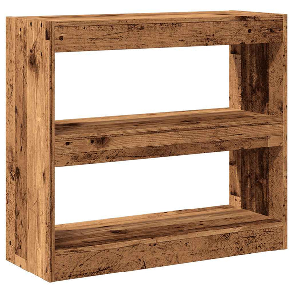 Vanha puu kirjakaappi/jakaja Milindora 80x30x72cm