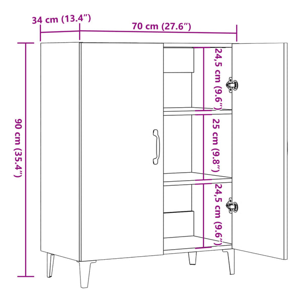 Senkki vanha puu 70x34x90 cm tekninen puu