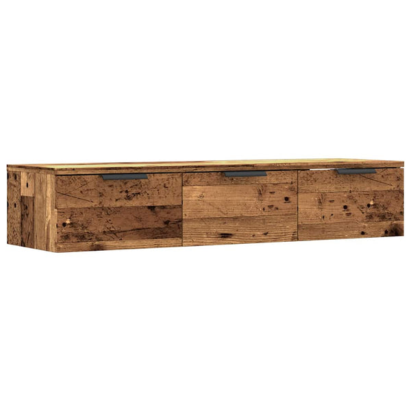 Seinäkaappi vanhaa puuta 102x30x20 cm tekninen puu