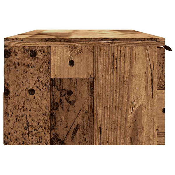 Seinäkaappi vanhaa puuta 102x30x20 cm tekninen puu
