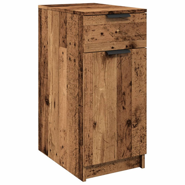 Työpöytä musta 33x50x75 cm lastulevy