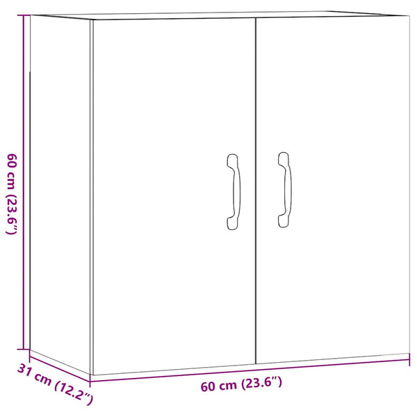 Artesaani tammi tv-seinäkaappi Jabre 60x31x60cm (puinen)