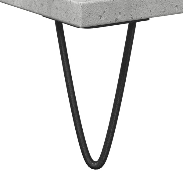 Kylpyhuoneen kaappi betoninharmaa 58x33x60 cm tekninen puu