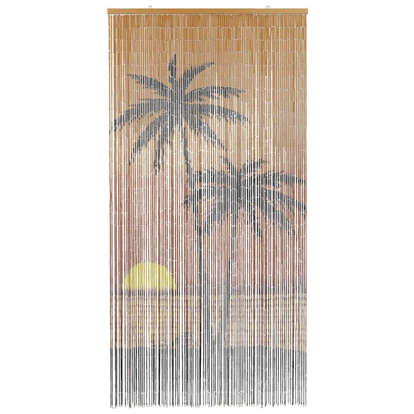 Hyönteisoviverho palmukuvio Penilope 90x220cm (bambu)