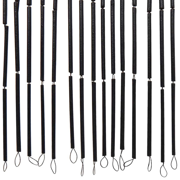 Tummanharmaa hyönteisoviverho Petcov 100x220cm (bambu)