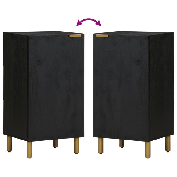 Senkki musta 40x33x75 cm tekninen puu