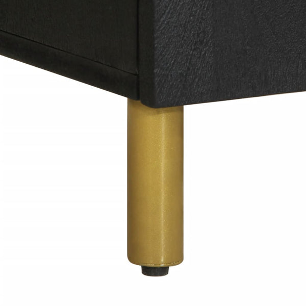 senkki Musta 60x33x75 cm suunniteltu puu