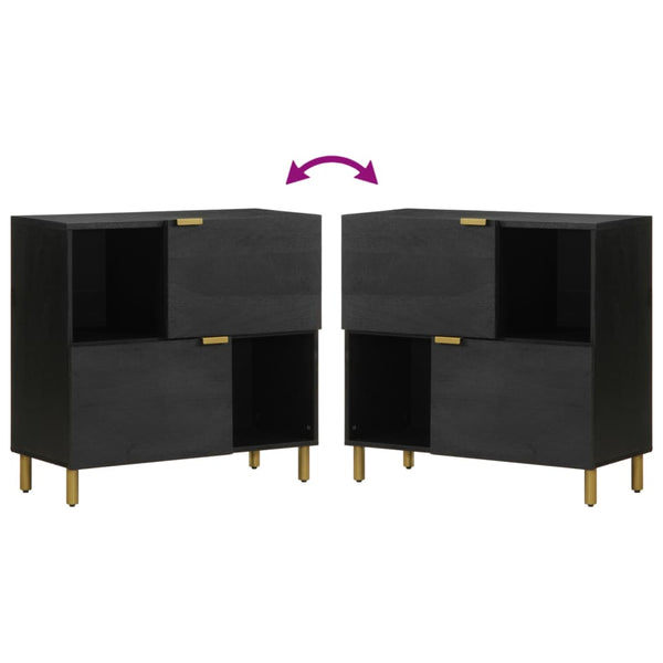 Senkki musta 80x33x75 cm tekninen puu