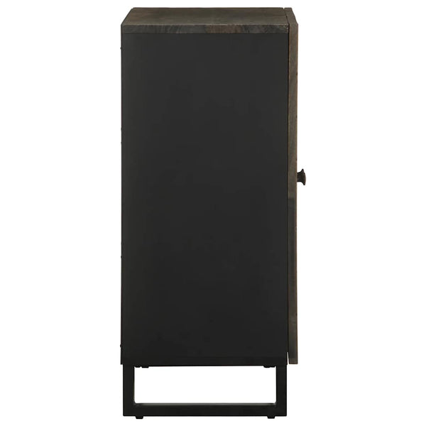 Senkki musta 60x33x75 cm täysi mangopuu