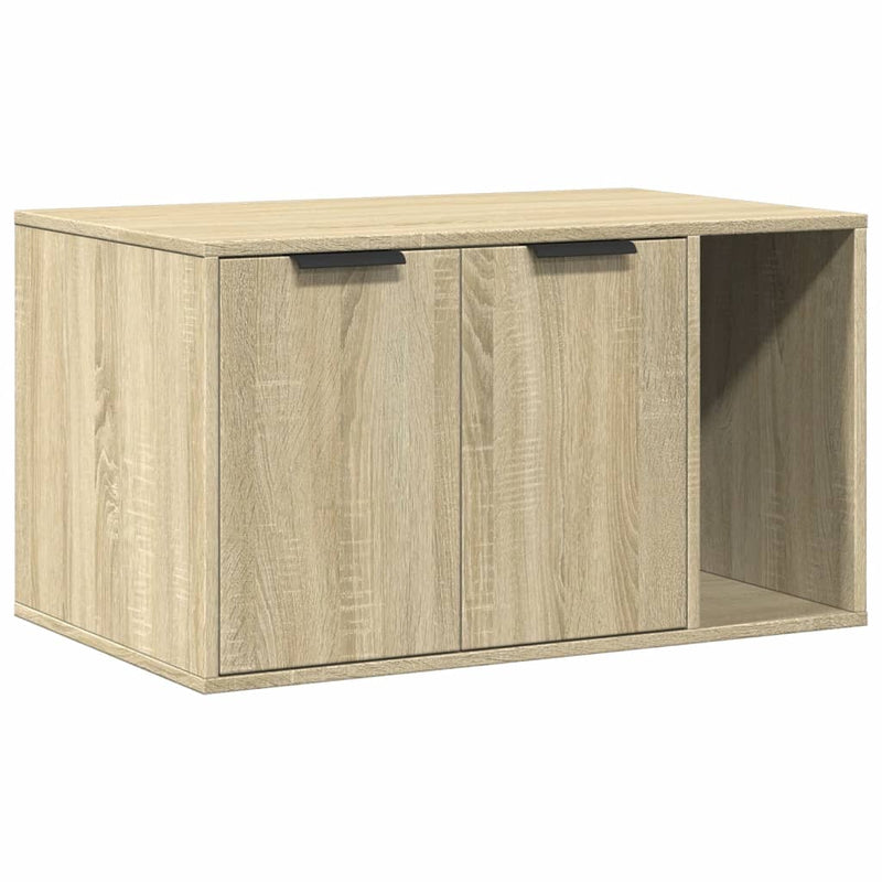 Kissanhiekkalaatikon kotelo sonoma Racz 80x50x45cm (puinen)