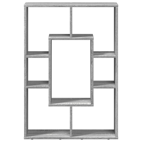 Kirjahylly harmaa Sonoma 63x20x90 cm tekninen puu