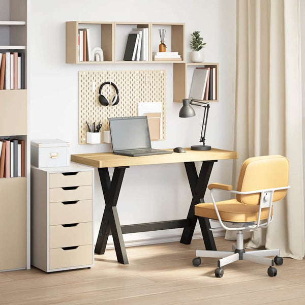 Työpöytä noain x-muotoiset jalat Edu 120x50x75cm (massiivipuu mänty)