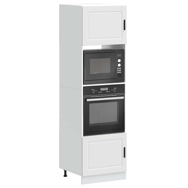 Valkoinen uunikaapit Cristofie (2 kpl porto suunniteltu puu)