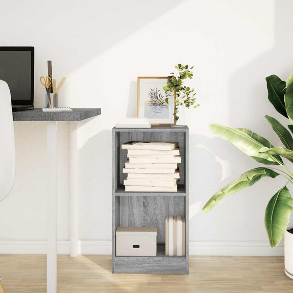 Harmaa kirjahylly Ciuncan 40x24x76cm (puinen)