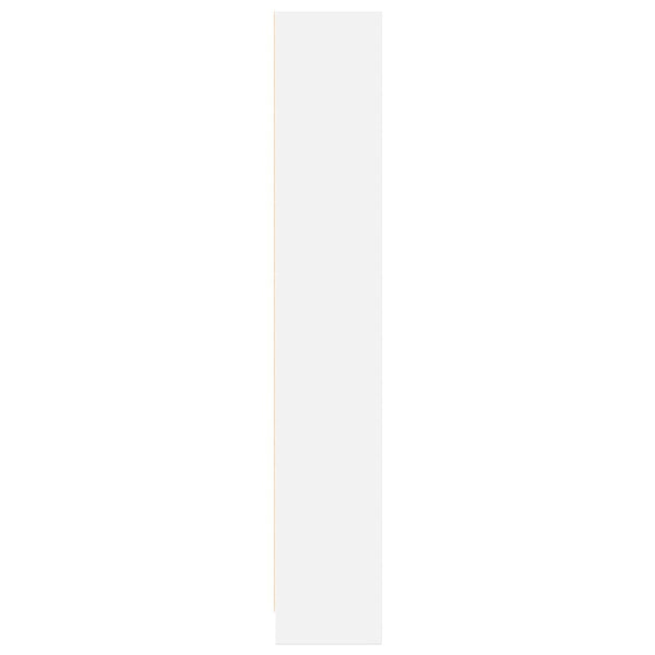 Kirjahylly valkoinen 40x24x143 cm tekninen puu