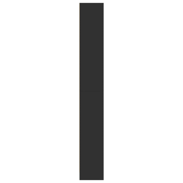 Kirjahylly musta 80x24x176 cm tekninen puu