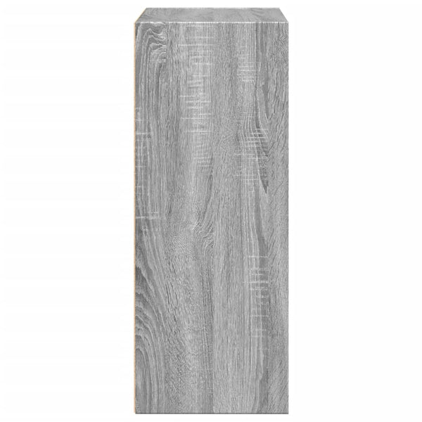 Kirjahylly harmaa Sonoma 60x30x77 cm tekninen puu