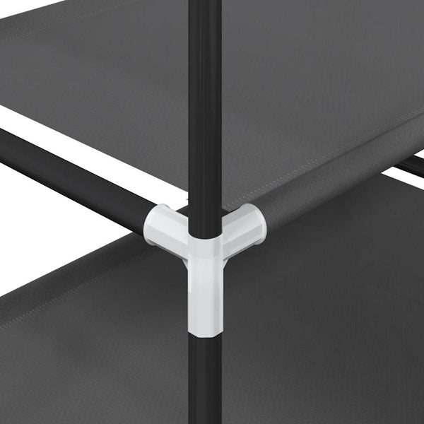 Musta kenkäteline Onisifora 44x28x77cm (4-tasoinen kuitukangas)