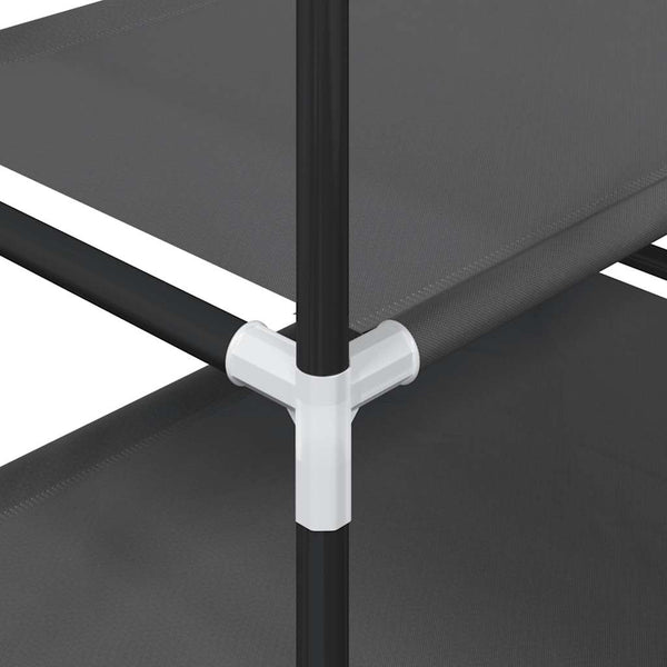 Musta kenkäteline Onisifora 44x28x94cm (5-tasoinen kuitukangas)