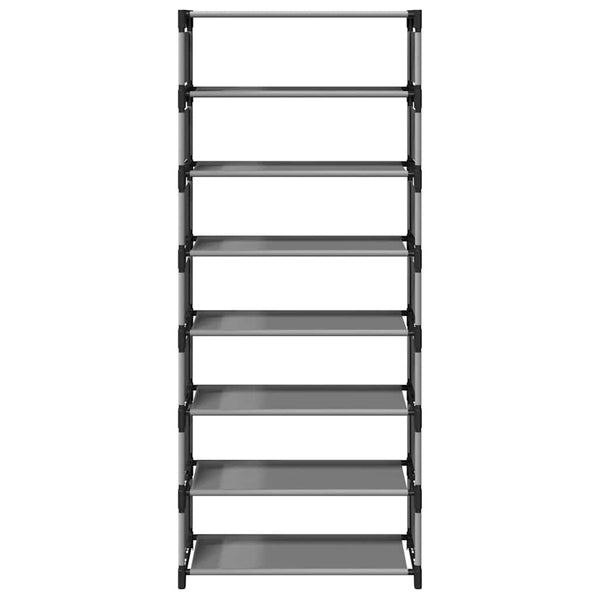 Harmaa kenkäteline Chimia 54x28x124cm (8-tasoinen kuitukangas)