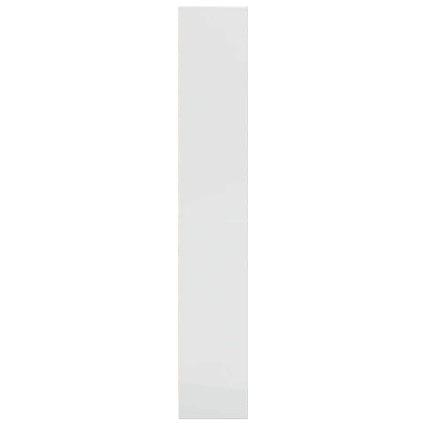 Valkoinen kirjahylly Ciuncan 60x24x143cm (korkeakiilto, puinen)