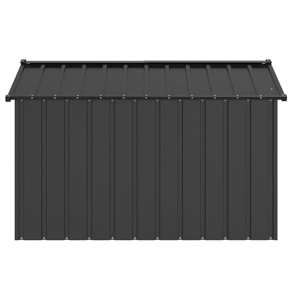 Galvanoitua koiratalo katolla Cassiela 113x153x101cm (terästä)