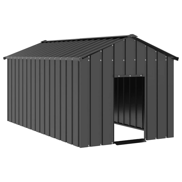 Koiratalo katolla Cassiela 114x202x101cm (galvanoitua terästä)