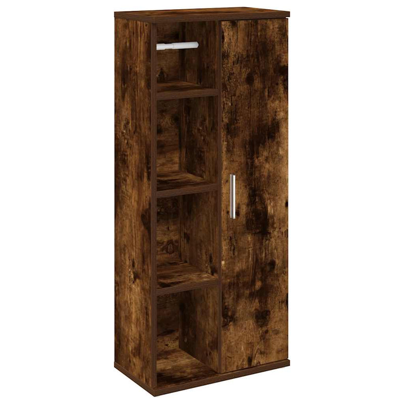 Savustammi kylpyhuonekaappi rullatelineellä Mathyas 39x22x90cm
