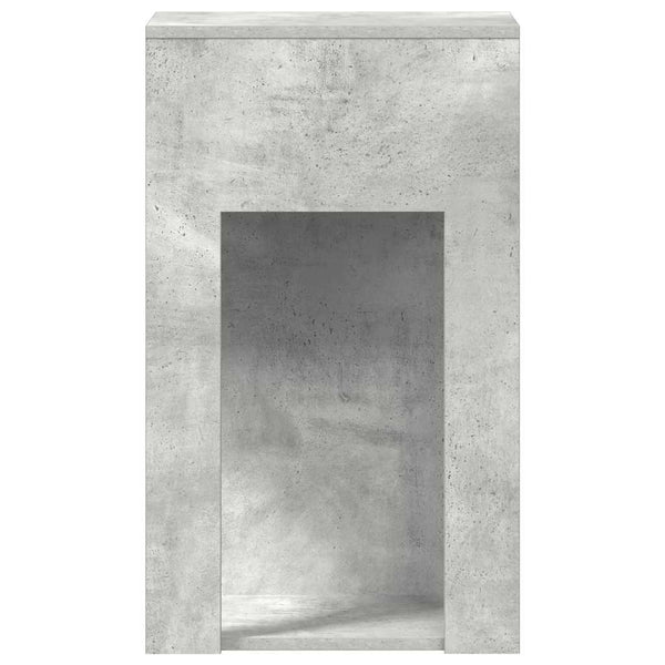 Betonin harmaa tietokonetorniteline laatikolla Elfia 30x44x74cm