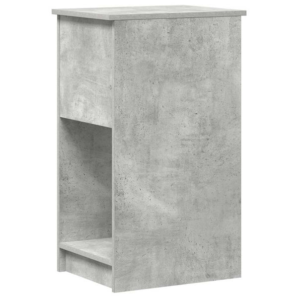 Betoninharmaa tietokonetorniteline laatikolla Lidya 35x45x77cm