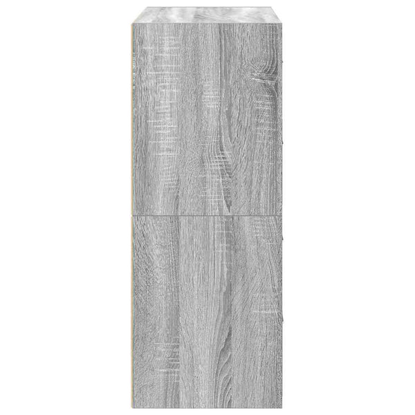 Harmaa kaapit Anastasiadu 60x31x40cm (2laatikkoa 2kpl sonoma teknillinen puu)