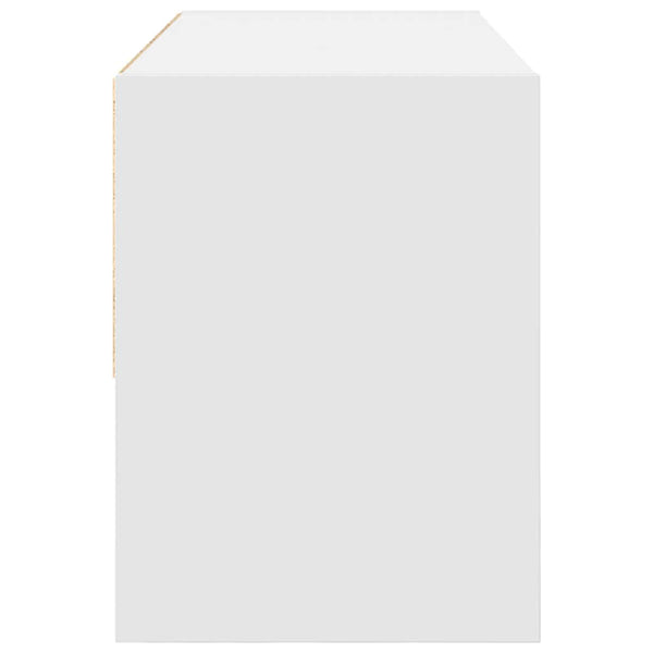 Kenkäteline pinottava valkoinen 89,5x30x40 cm