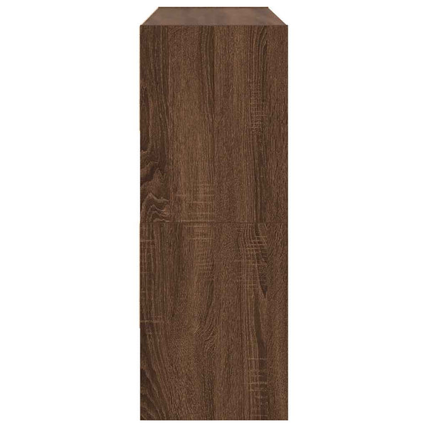 Ruskea tammi kenkätelineet Maverick 89,5x30x40cm (2 kpl pinottava)