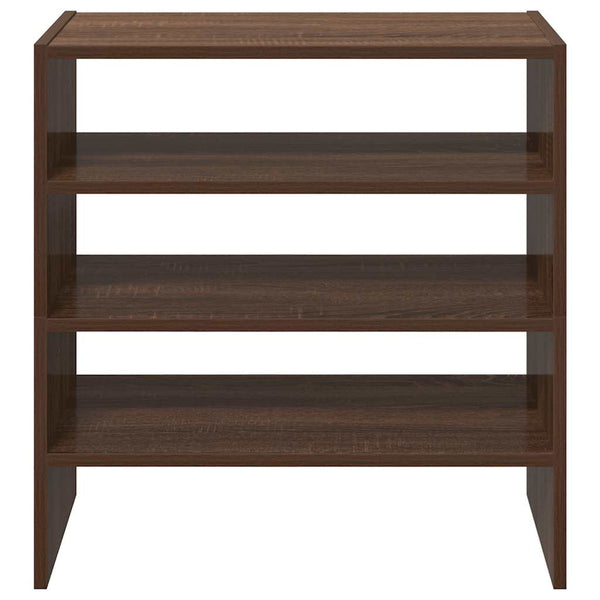 Ruskea tammi kenkätelineet Ashrf 60x30x30,5cm (2 kpl pinottava)