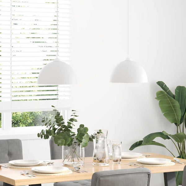 Valkoinen riippuvalaisimet Dilechi Ø30cm (2kpl korkeussäädettävä e27)