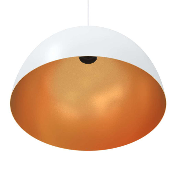 Valkoinen riippuvalaisimet Dilechi Ø30cm (2kpl korkeussäädettävä e27)