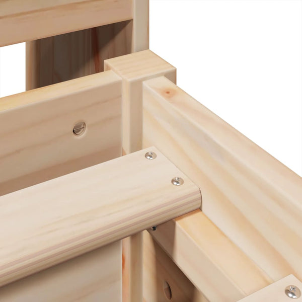 Sängynrunko ilman patjaa 135x190 cm täysi mänty