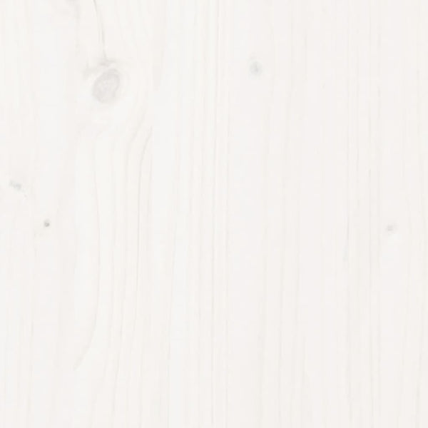 Sängynrunko ilman patjaa valkoinen 135x190 cm täysi mänty