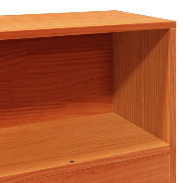 Sänky ilman patjaa vahanruskea 100x200 cm täysi mänty