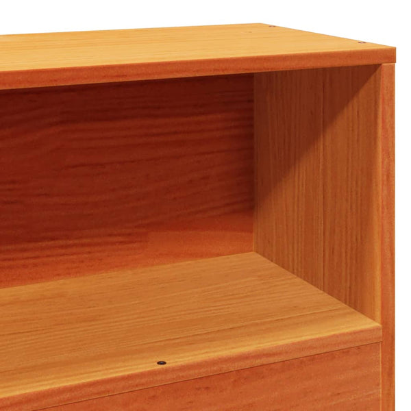 Sängynrunko ilman patjaa vahanruskea 75x190 cm täysi mänty