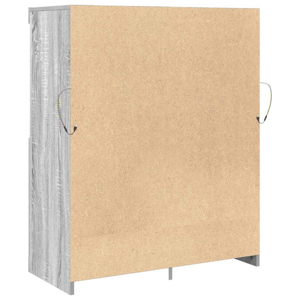 Senkki harmaa sonoma 81x37x100 cm tekninen puu